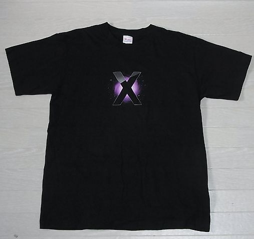 Apple Mac OS X Leopard Tシャツ　Apple Mac OS Leopard Xロゴ Tシャツ　企業Tシャツ
