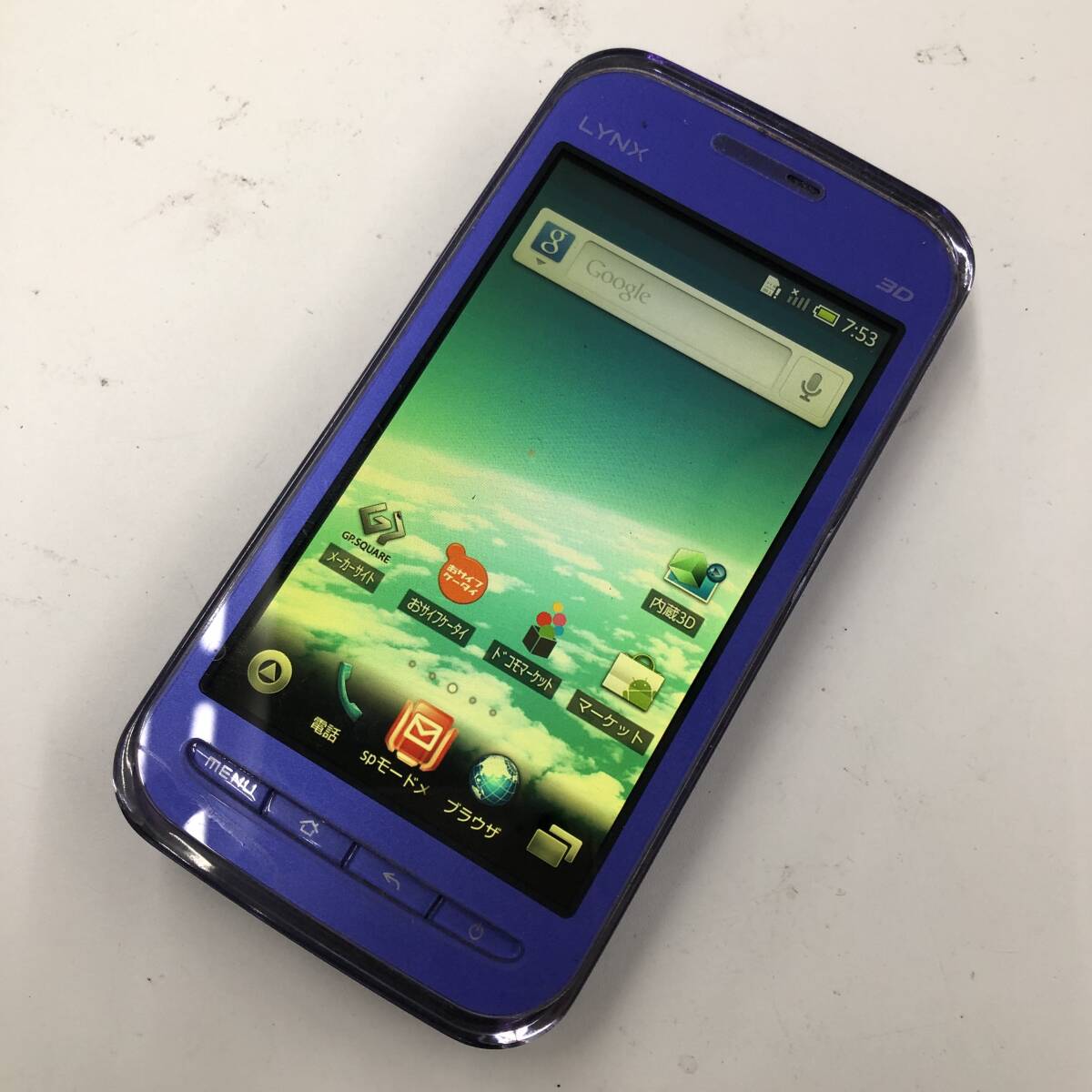 3ys docomo SH-03C リセット済み◯IMEI:353001040199045