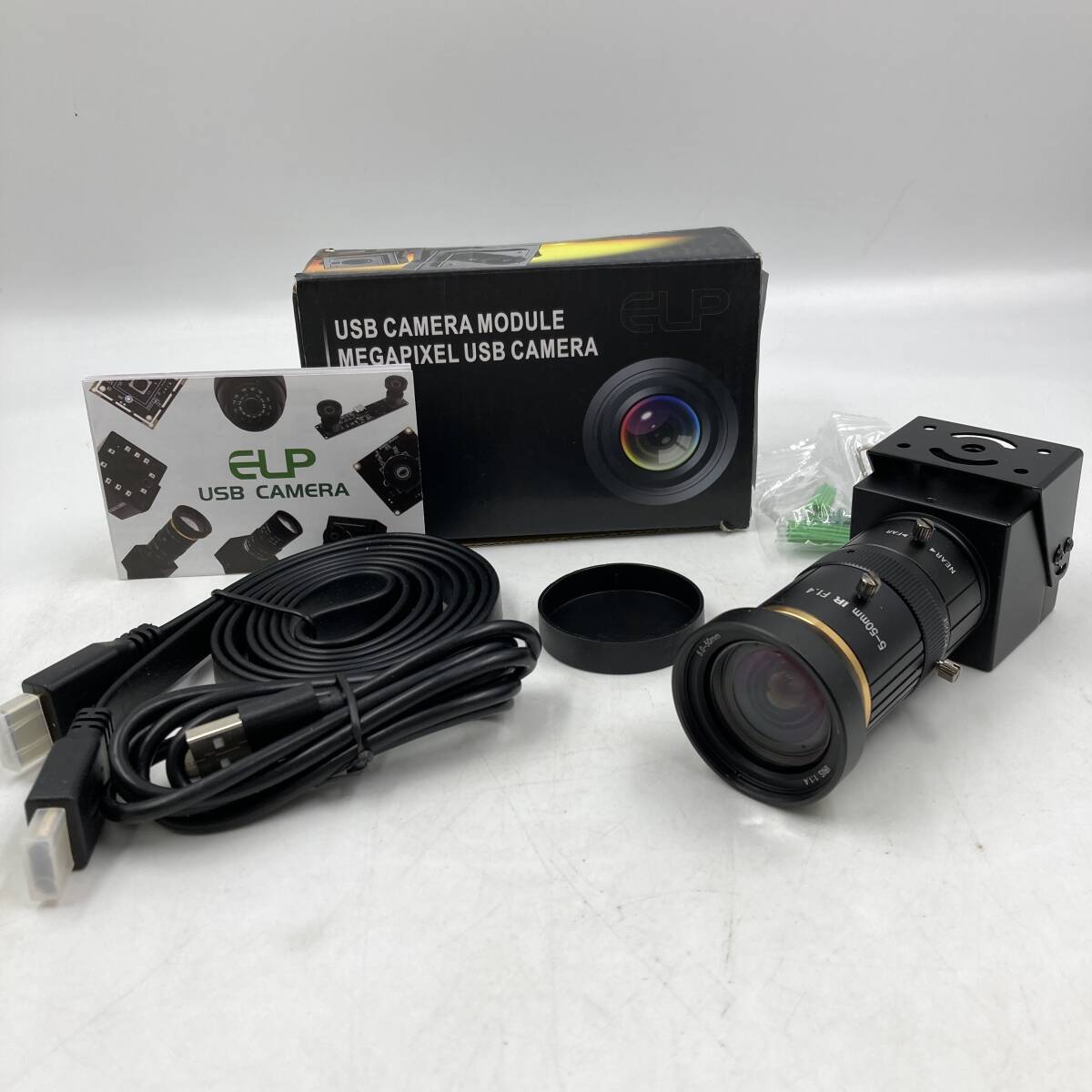 【未検品】ELP 4K HDMI USBカメラ 可変焦点 Webカメラ H.265 望遠鏡　IMX415産業用CCTV　ELP-USB4KCAM01H-CFV(5-50Y)/Y41217-G2