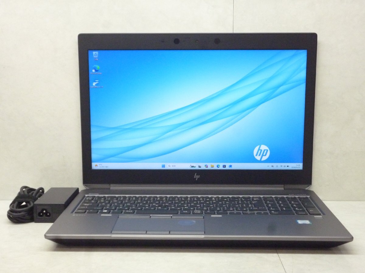 ☆良好品☆第9世代☆HP☆ZBook15 G6☆Core i7 2.60GHz/16GB/1TB+SSD512GB/高解像度/Quadro T1000/無線/Bluetooth/カメラ/Office/Win11☆