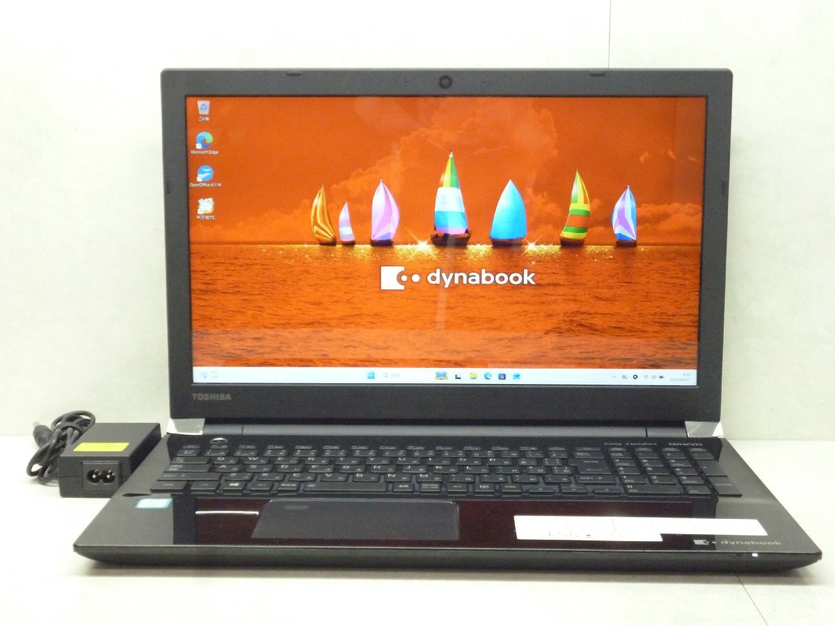 ☆第7世代☆東芝 dynabook T55/FB☆Core i3 2.70GHz/4GB/1TB/高解像度1920×1080/BD/無線/Bluetooth/カメラ/Office/Win11 DtoD領域☆
