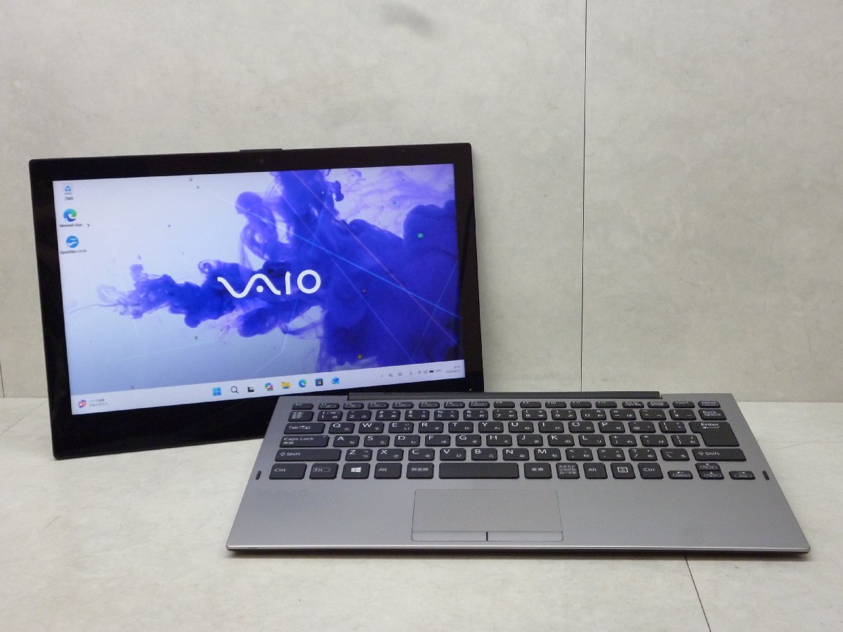 ☆第8世代☆VAIO☆VJPA11C11N 2in1☆Core m3 1.10GHz/8GB/SSD128GB/高解像度1920x1080/無線/Bluetooth/カメラ/Office/Windows 11 Pro☆