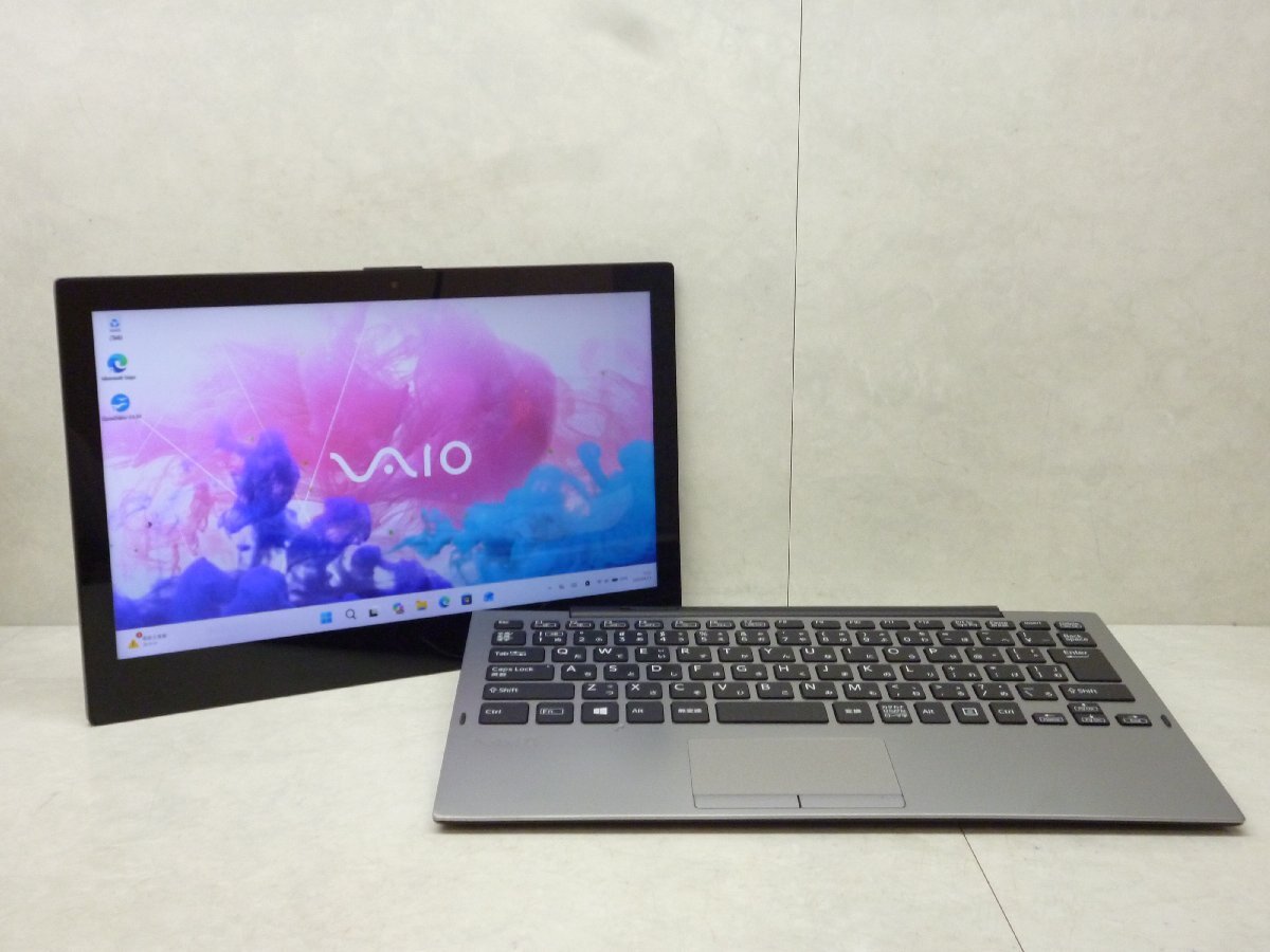 ☆第8世代☆VAIO☆VJPA11C11N 2in1☆Core m3 1.10GHz/8GB/SSD128GB/高解像度1920x1080/無線/Bluetooth/カメラ/Office/Windows 11 Pro☆