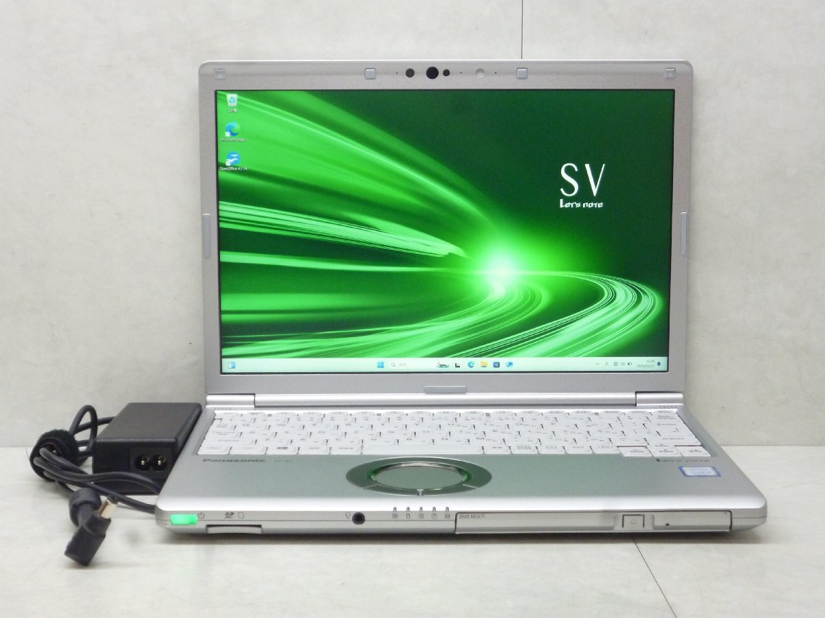 ☆良好品☆第8世代☆CF-SV8KM4VS☆Core i5 1.60GHz/8GB/SSD256GB/高解像度/累積990/Sマルチ/無線/Bluetooth/カメラ/Office/Win11DtoD領域☆