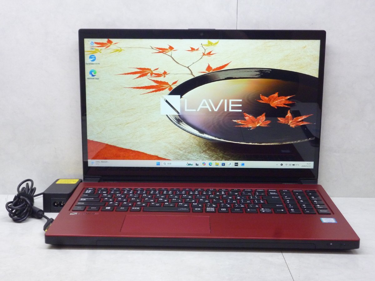 ☆第8世代☆NEC☆LaVie NX850/LAR-E3☆Core i7 2.20GHz/8GB/SSD256GB+1TB/BD/高解像度/無線/Bluetooth/カメラ/Win11 DtoD領域☆