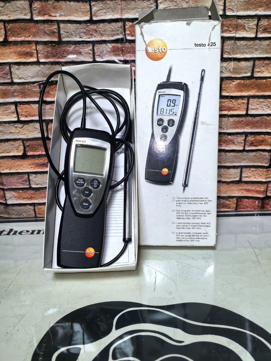 TESTO425(テストー425) Thermal Anemometer 熱線式風速計 アネモメーター 中古現状，動作確認品。