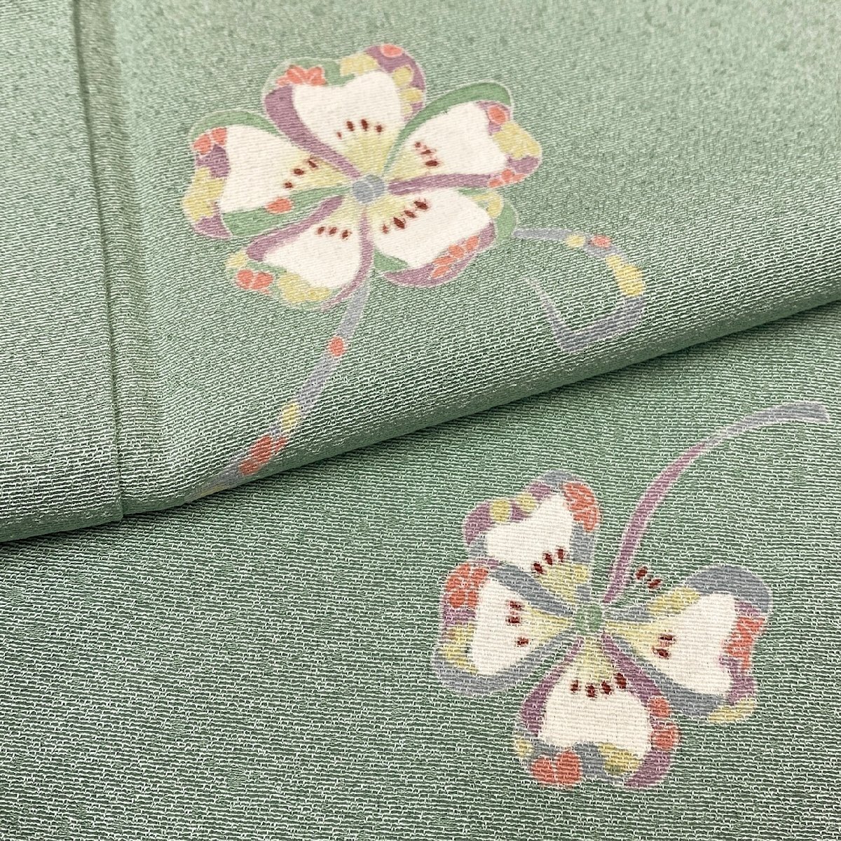 着物月花　品のある花　小紋　正絹　ki8514