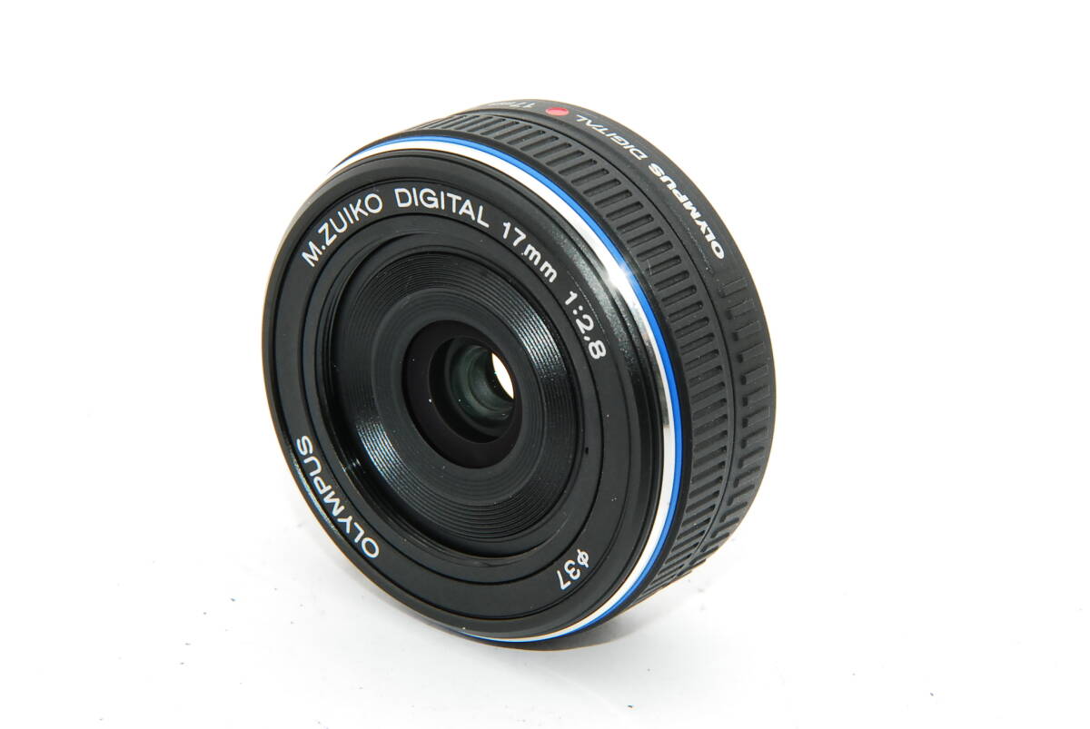 【外観特上級】OLYMPUS パンケーキレンズ M.ZUIKO DIGITAL 17mm F2.8 ブラック　#v0713