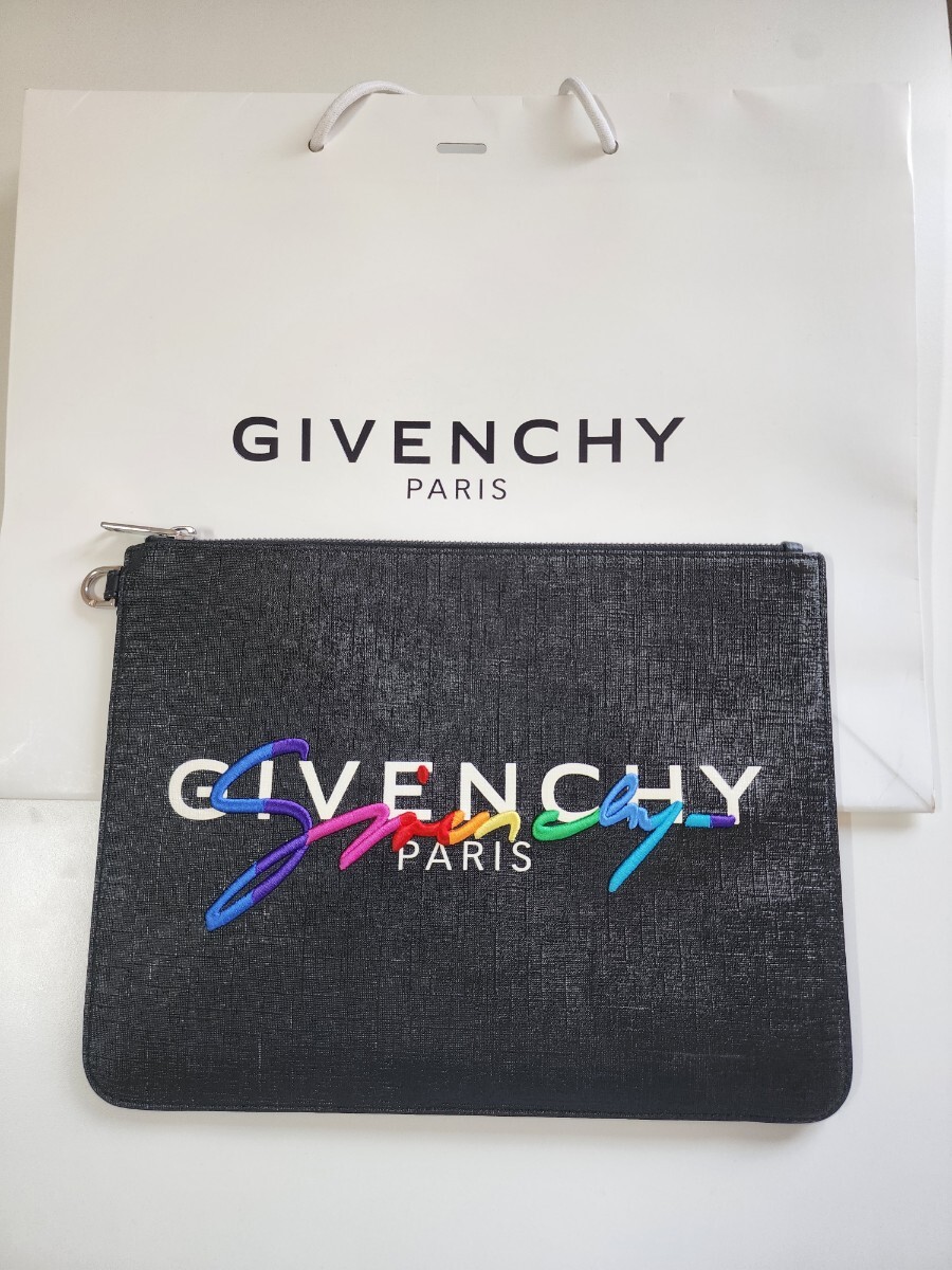 GIVENCHY ジバンシィ ジバンシー クラッチバッグ セカンドバッグ ブラック レザー バッグ 黒