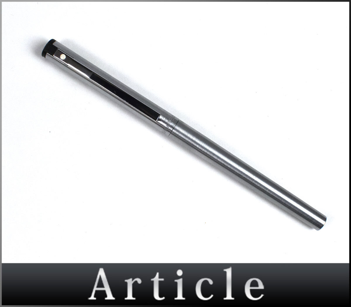 253584〇美品 筆記未確認 SHEAFFER シェーファー 万年筆 メタル シルバー 筆記用具 文房具 小物 メンズ レディース/ G
