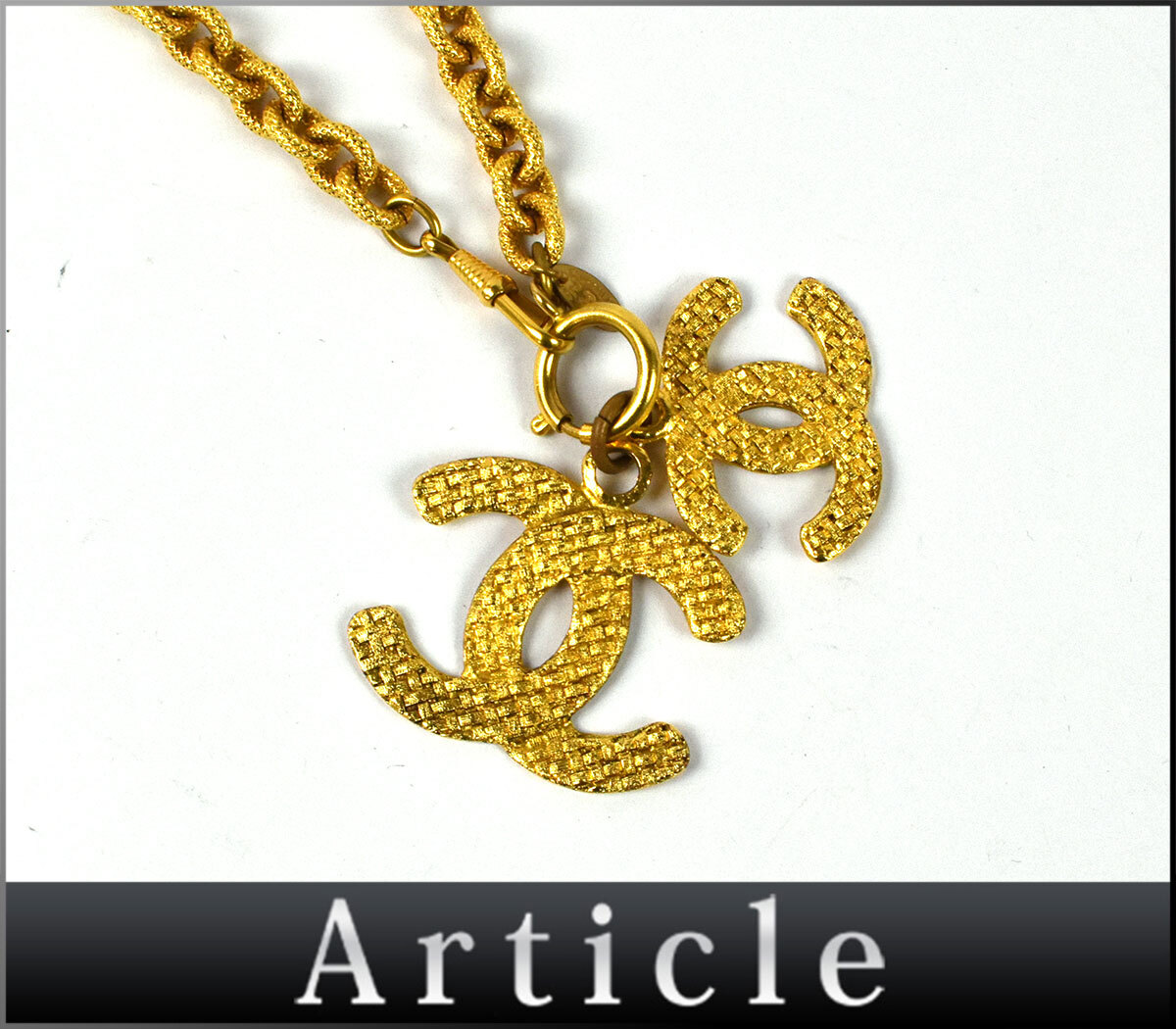 255521〇 CHANEL シャネル ココマーク チェーン ペンダント ロング ネックレス 29 アクセサリー GP ゴールド レディース 箱付/ E
