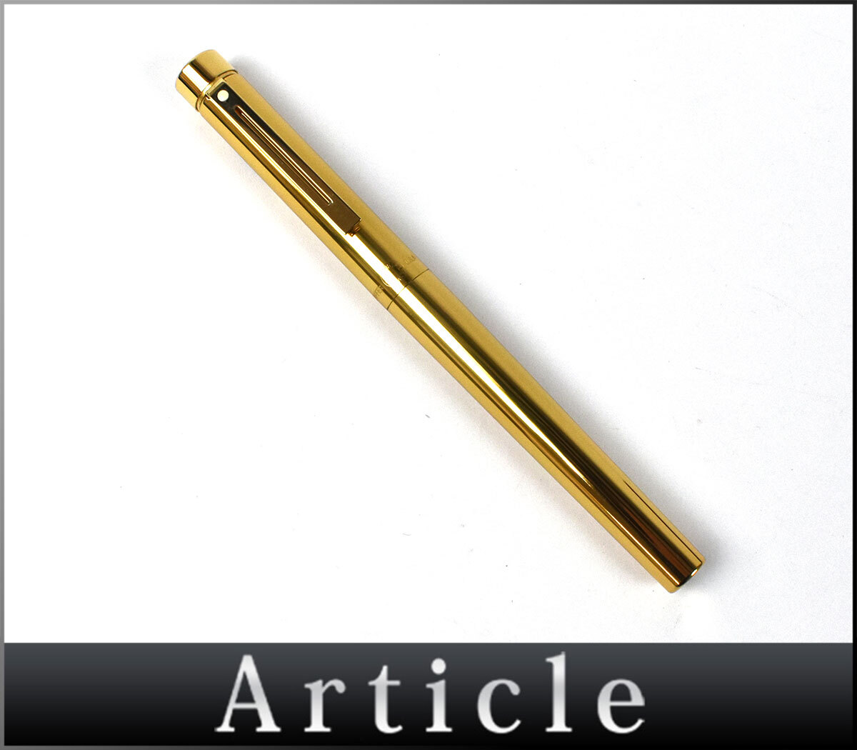 255298◇美品 筆記未確認 SHEAFFER シェーファー 万年筆 文房具 文具 GP ペン先14K ゴールド ユニセックス小物 ケース付/ G