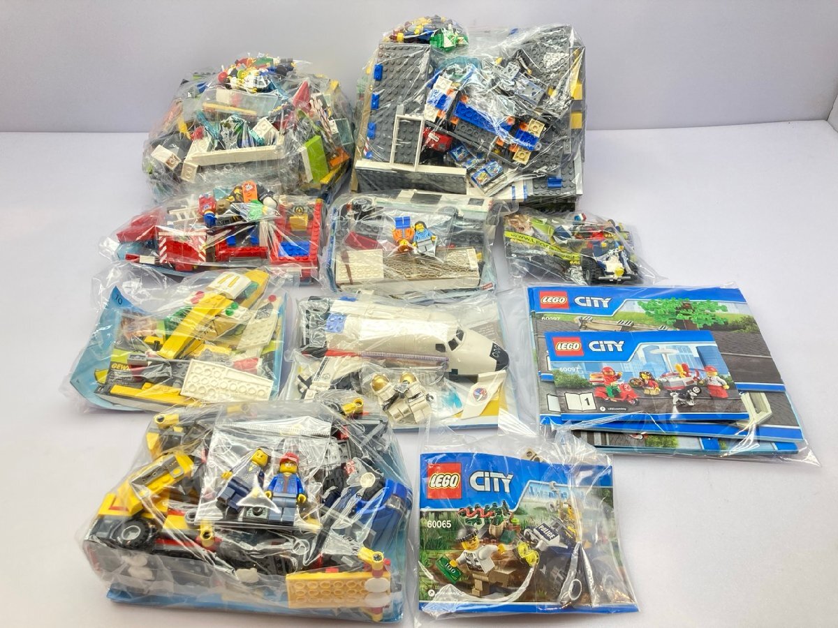 LEGO CITY 完成品 まとめて 60097 60060 60057 60078 60006 60023 他 /ジャンク 同梱不可 [50-5269]W