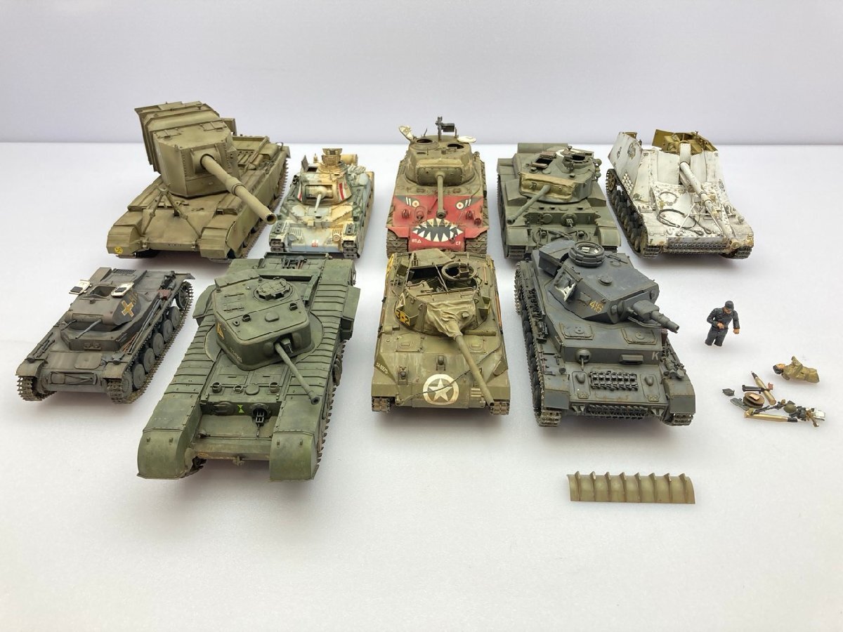 戦車・AFVプラモデル 完成品 まとめて/ジャンク 同梱不可 [100-5361]W