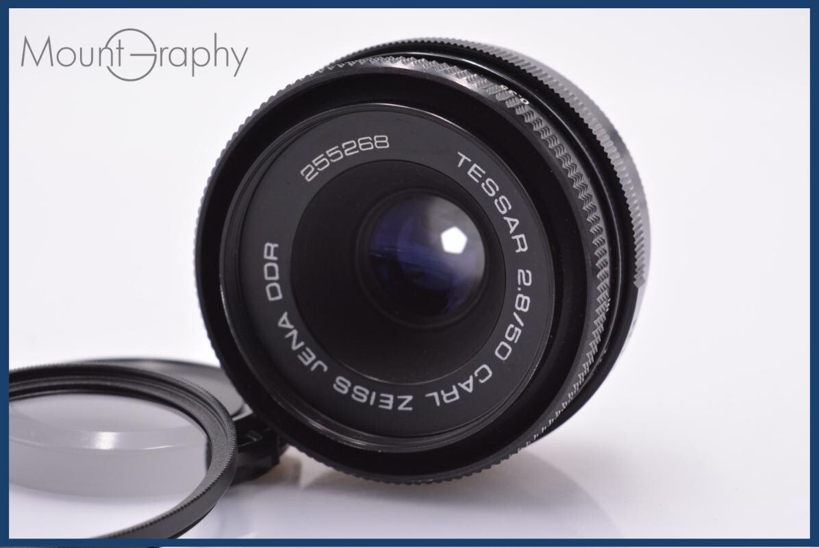 【動作保証】 カール ツァイス イエナ テッサー CARL ZEISS TESSAR 50mm F2.8 CARL ZEISS JENA DDR 前キャップ他 #yk7783