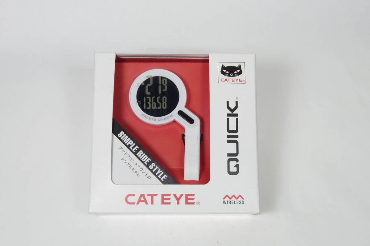 キャットアイ クイック サイクルコンピューター CATEYE Quick　白