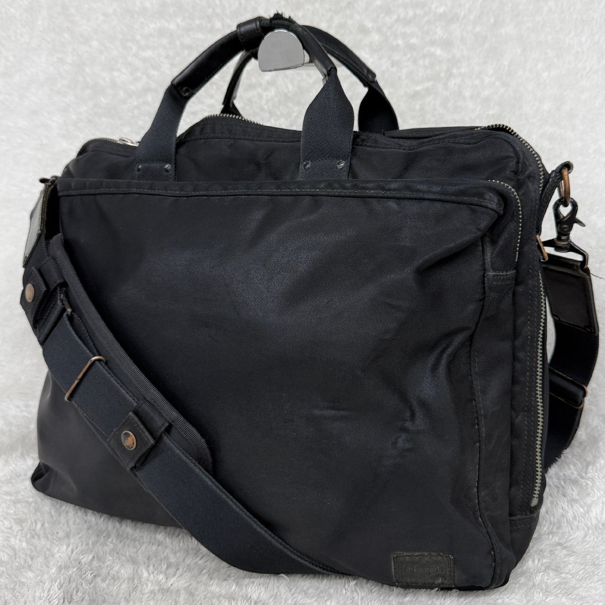 1円1スタ PORTER LIFT ブリーフケース ビジネスバッグ 訳あり 黒 ナイロン メンズ 【参考価格￥62700-】