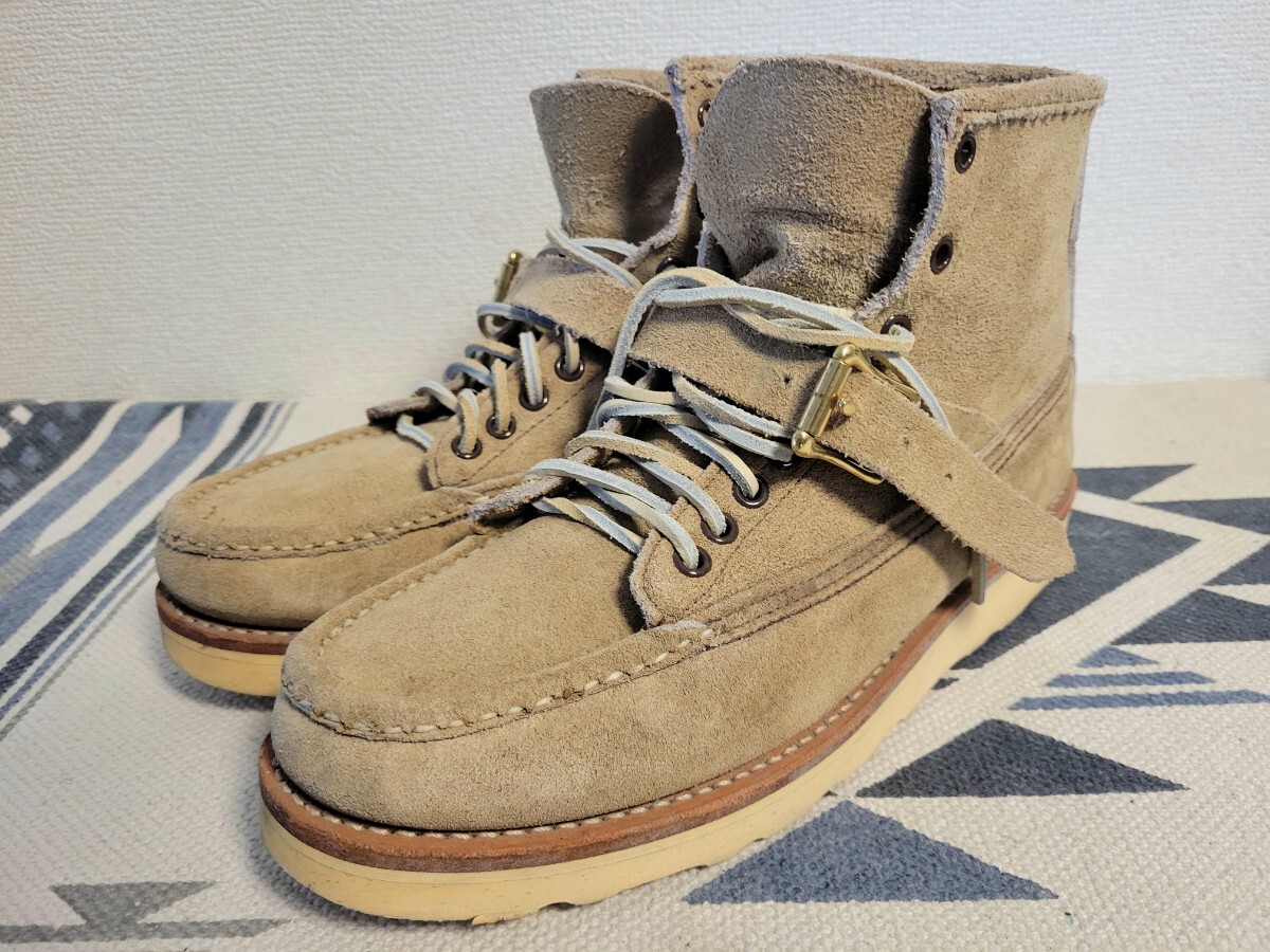 ラッセルモカシン TLC RIDERS ララミースエード ダブルヴァンプ 8.5D viberg rolling dub trio julian boots nicks wesco White's ブーツ