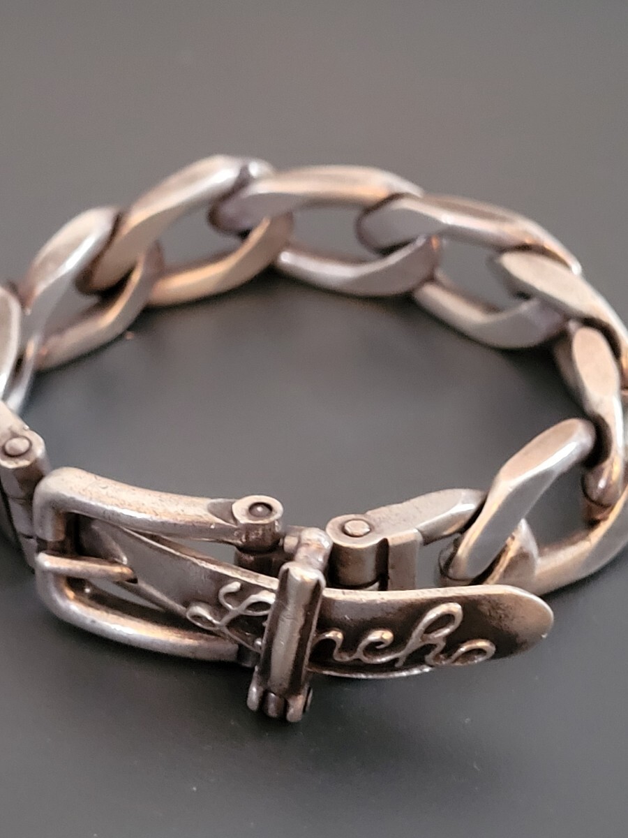 廃番 LYNCH SILVERSMITH リンチシルバースミス チェーンバックル ブレスレット シルバー925 / Cholos wing rock ラリースミス ビッグツイン