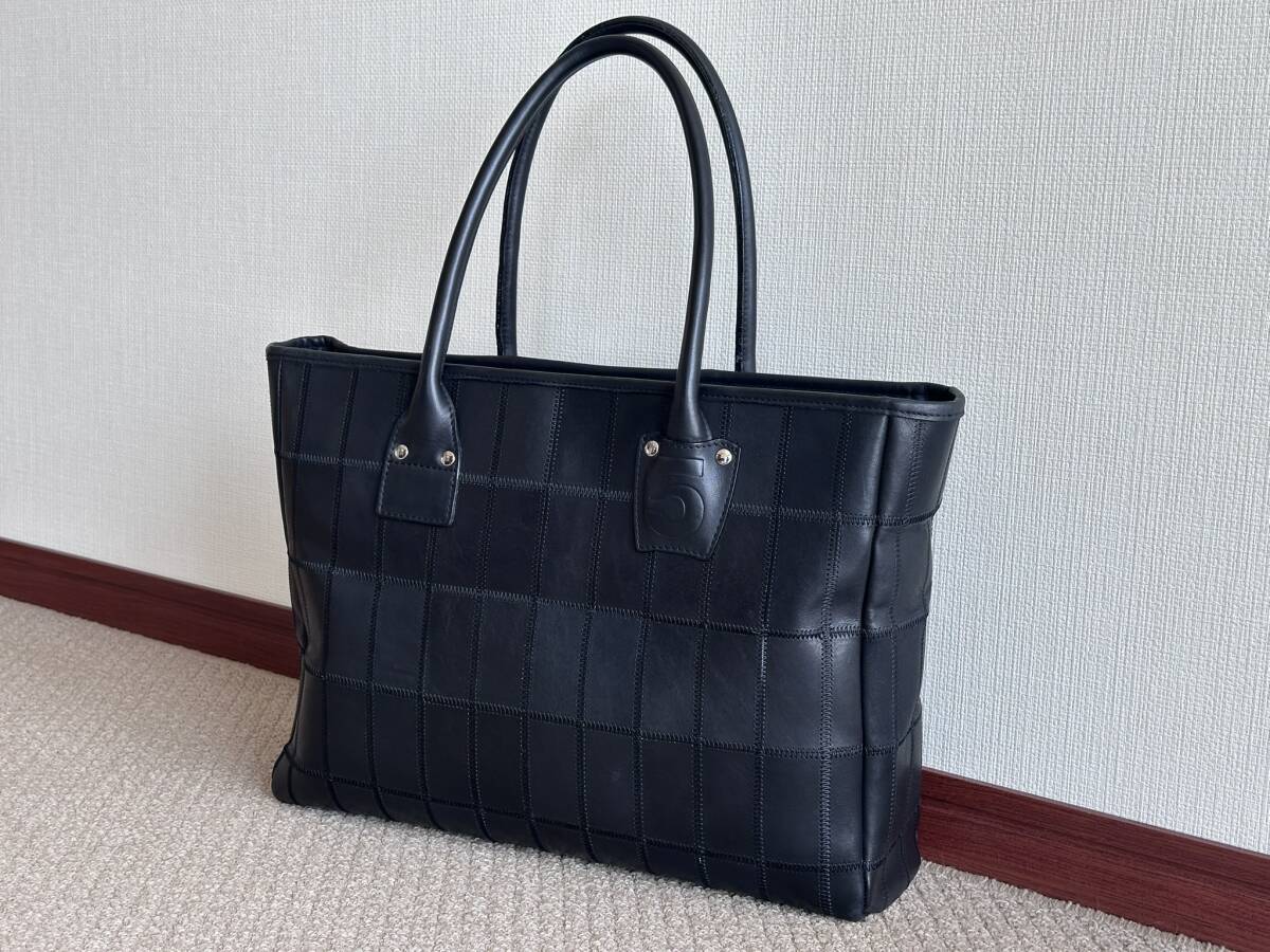 TSR x TRION レザー トートバッグ ブラック