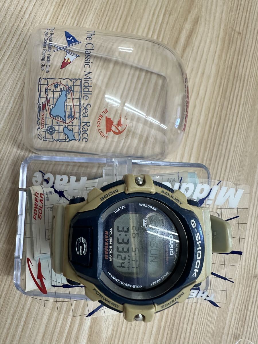 希少 限定モデル G-SHOCK レイズマン DW-9350MSJ-2T Middle Sea Race タフソーラー ケース付 稼働品【送料一律】ベタ付きあり