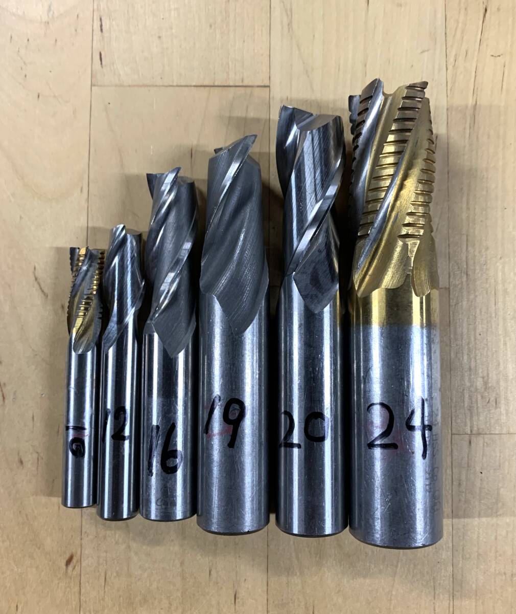 エンドミル　6本セット　中古品　①