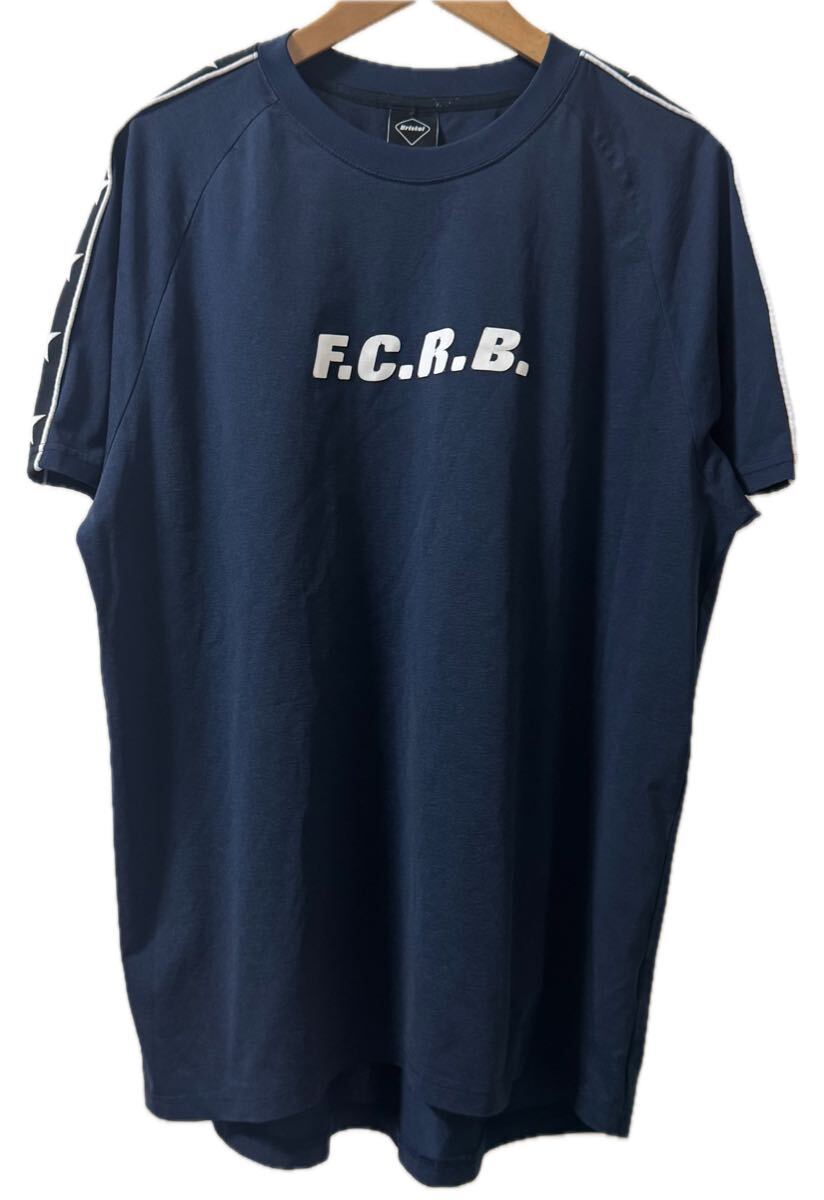 FCRB エフシーレアルブリストル Real Bristol Tシャツ size L FCRB-180010 STAR LINETRAINING S/S TOP 18SS トレーニング ネイビー