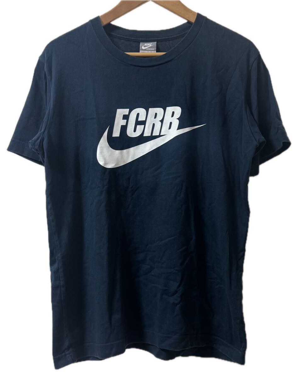 NIKE × FCRB ナイキ リアルブリストル size M REAL Bristol 半袖Tシャツ Tシャツ ネイビー 半袖