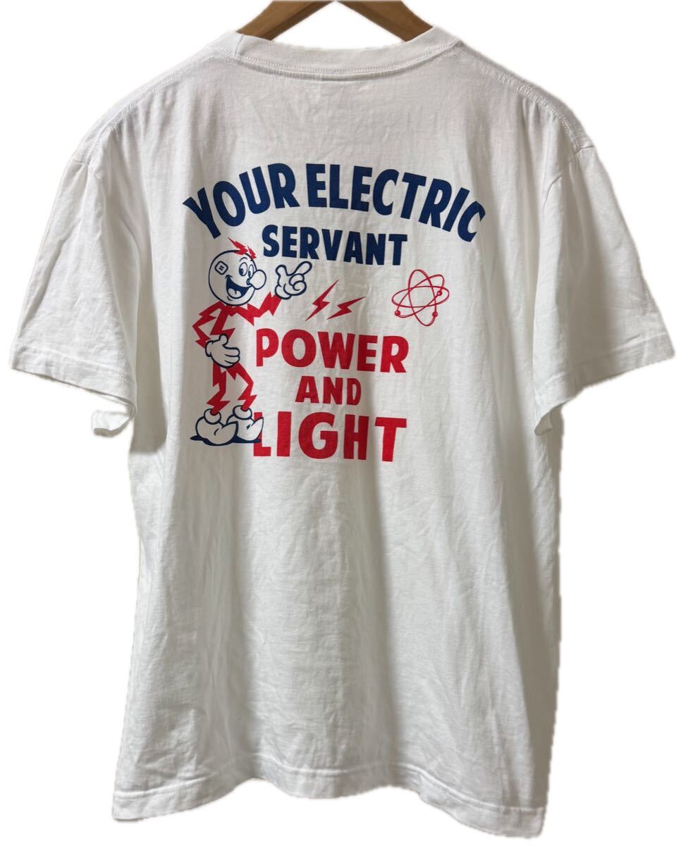 レディキロ T-シャツ size L ホワイト 半袖 白 アメカジ 電力会社 キャラクター United Athle