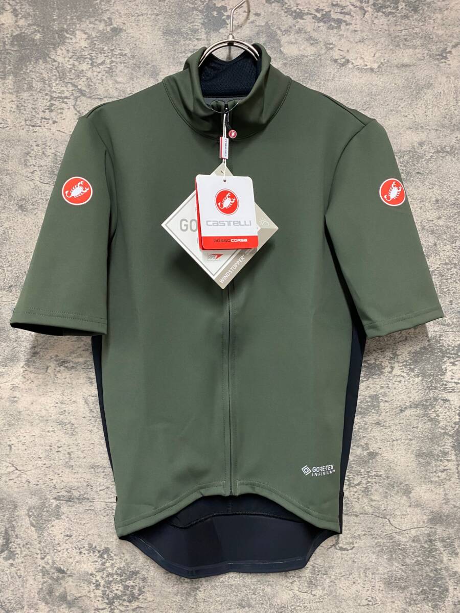 KD425 カステリ CASTELLI ロッソコルサ ROSSO CORSA PERFETTO RoS LIGHT 半袖 サイクルジャージ カーキ M