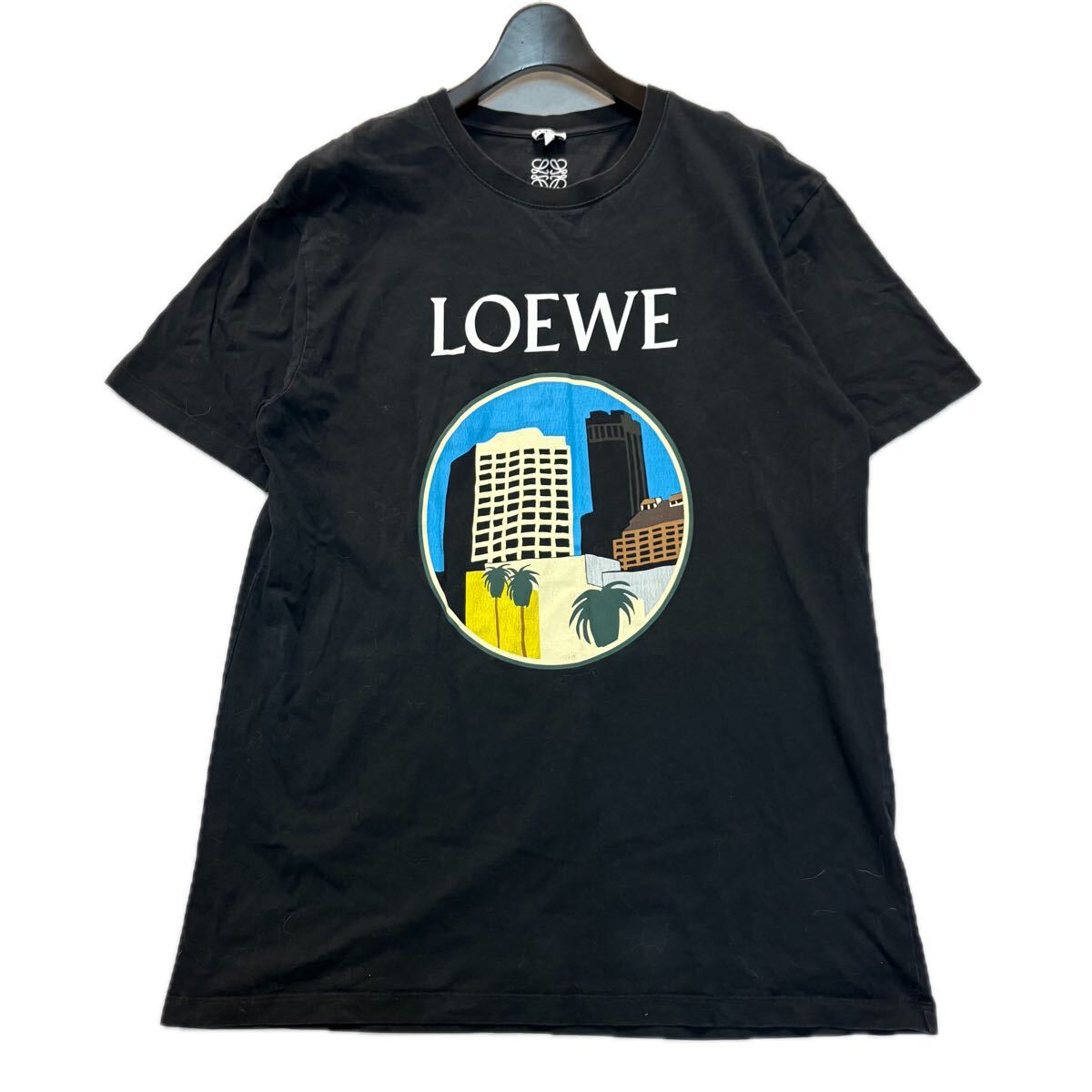 A ■ 希少!! '入手困難 '人気コラボ' LOEWE ロエベ × Ken Price ケンプライス LAプリント Tシャツ カットソー L メンズ トップス 黒系