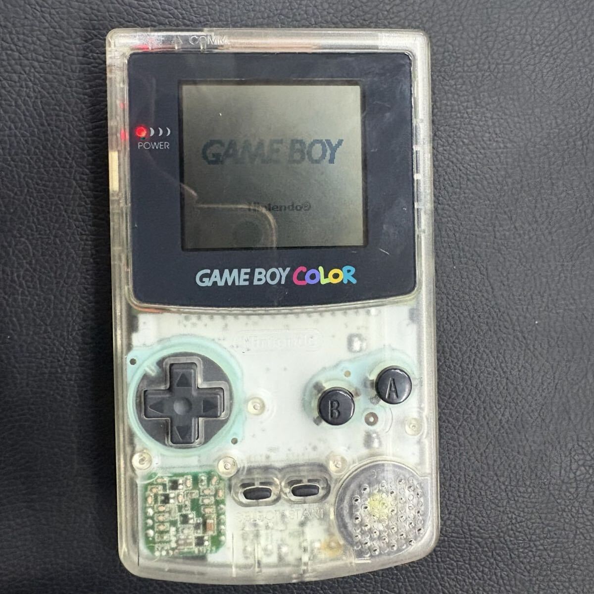 GAME BOY COLOR 本体 クリアパープル　 カセット６本付き　　任天堂 ニンテンドー