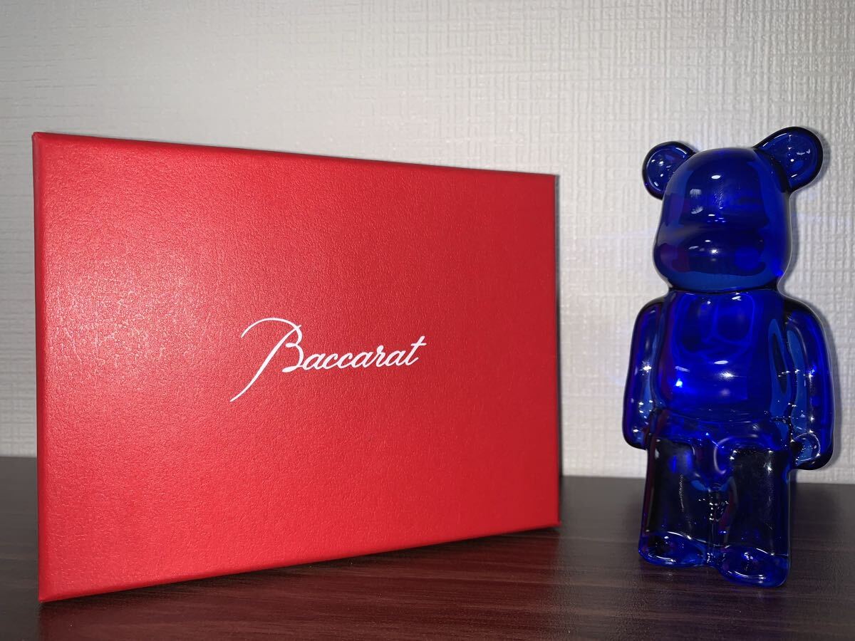 【洗練された輝き】BE@RBRICK × Baccarat ブルーカラー 