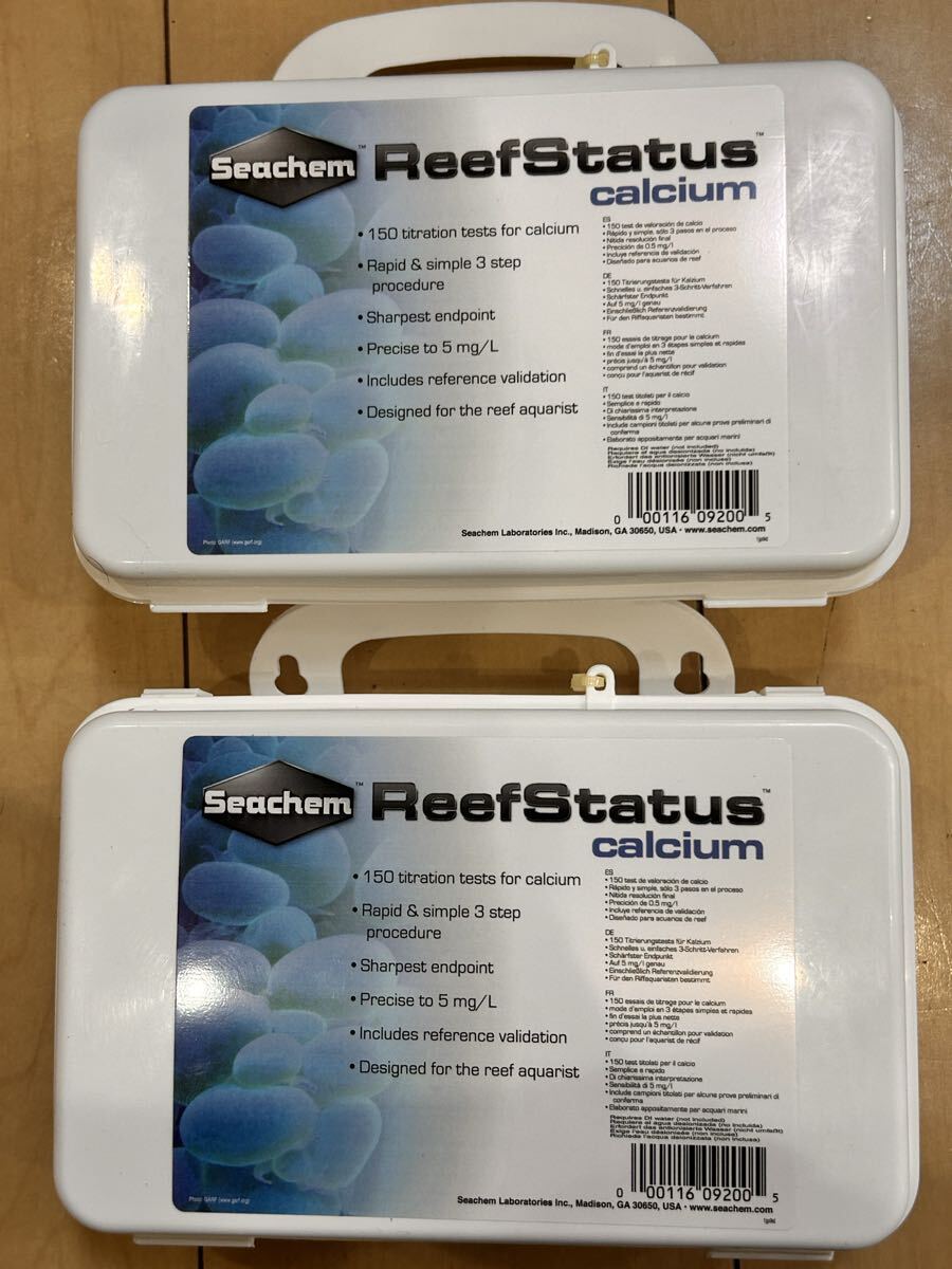 1スタ Seachem ReefStatus calcium カルシウム測定キット 2個セット 海水魚 サンゴ用品 