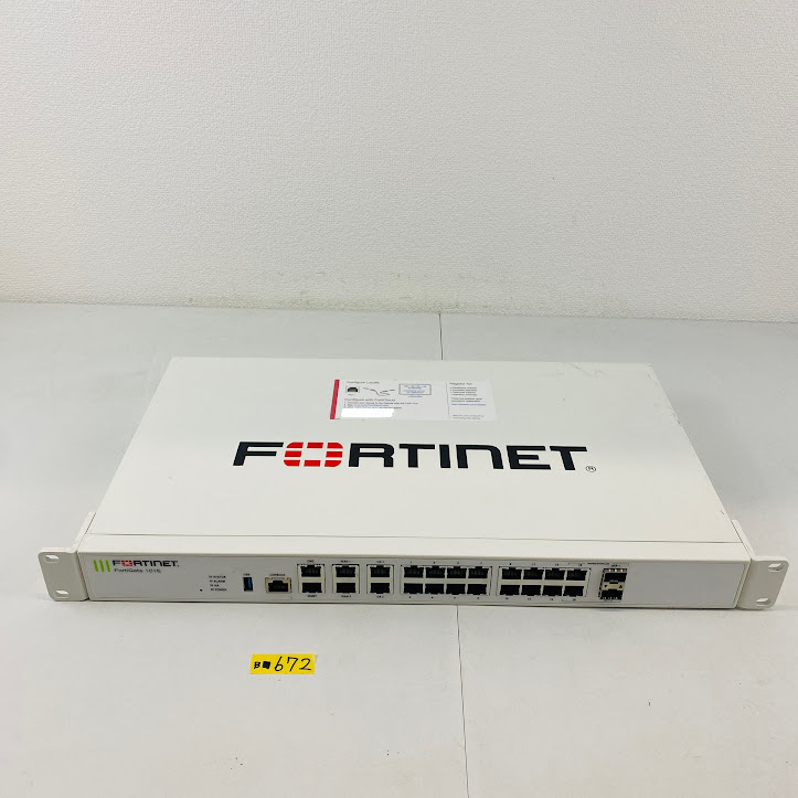 B■672【通電OK】Fortinet FG-101E FortiGate 101E 次世代ファイアウォール セキュリティ SSD UTM フォーティネット 本体のみ