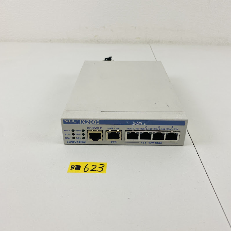 (ヤ)B■623【通電OK】NEC UNIVERGE IX2005 VPNルータ 高信頼 ネットワーク サーバー用 CCNA 学習用 本体のみ エヌイーシー
