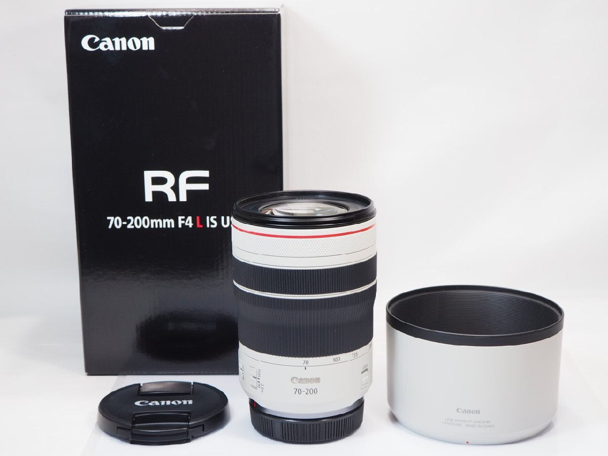 【 美品 】Canon RF70-200mm F4 L IS USM レンズ キヤノン [管CN9049