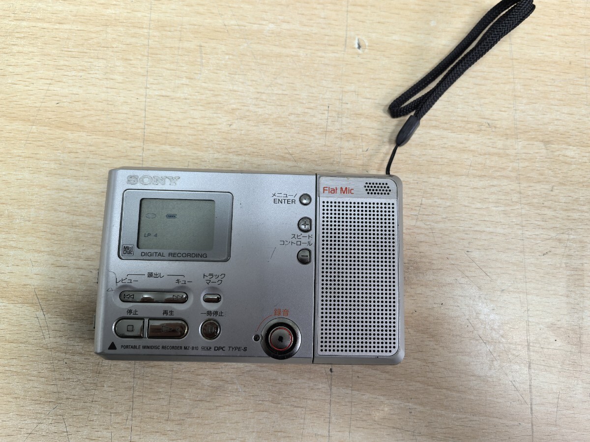 SONY MZ-B10 ポータブルMDレコーダー　再生、音出しOK　現状販売
