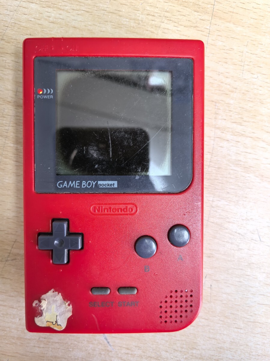 Nintendo ゲームボーイポケット MGB-001　通電OK　液晶焼け　ジャンク　現状販売