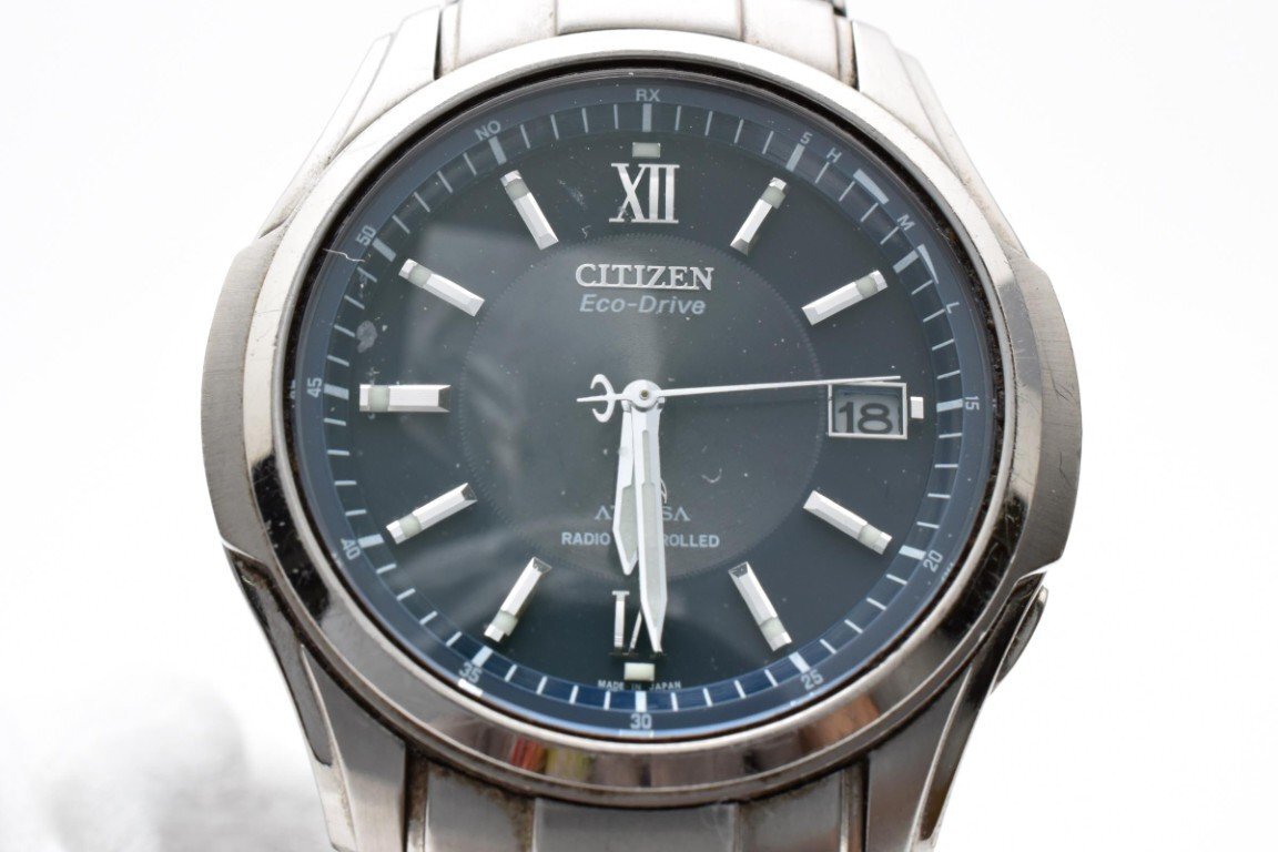 CITIZEN シチズン ATTESA アテッサ H410-T005870 ブラック 3針 ラウンド チタン 10BAR Solar 腕時計