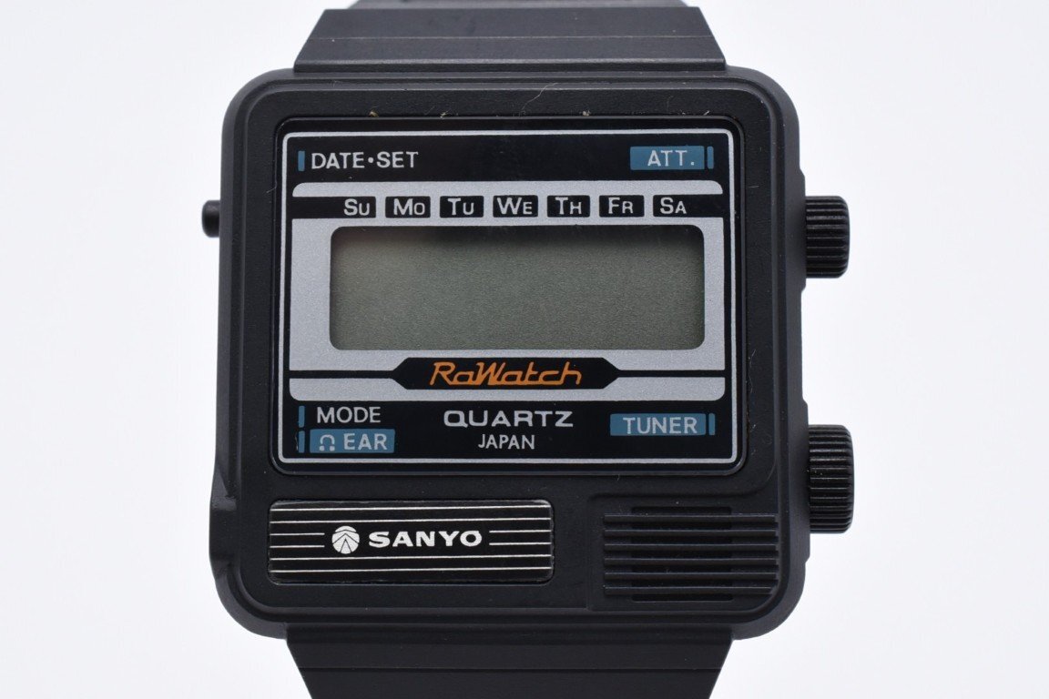 SANYO サンヨー RAWATCH ラウォッチ R10P シルバー スクエア 樹脂 Quartz メンズ 腕時計