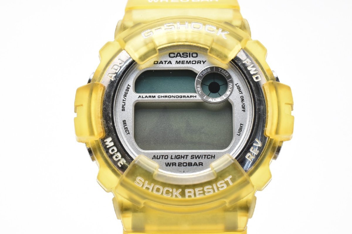 CASIO カシオ G-SHOCK Gショック DW-9600WC シルバー ラウンド チタン 20BAR Quartz 腕時計　イエロー