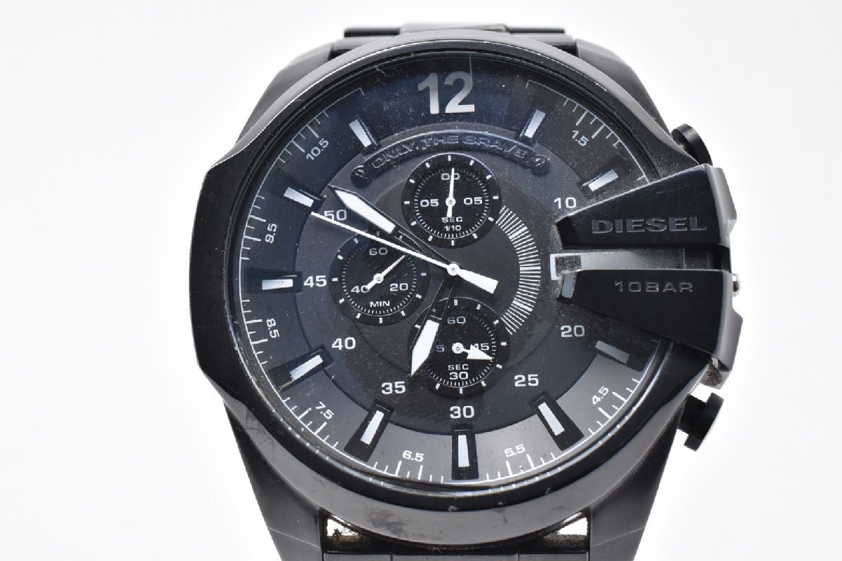 DIESEL ディーゼル ONLY THE BRAVE オンリー・ザ・ブレイブ DZ-4283 ブラック クロノグラフステンレス Quartz 腕時計