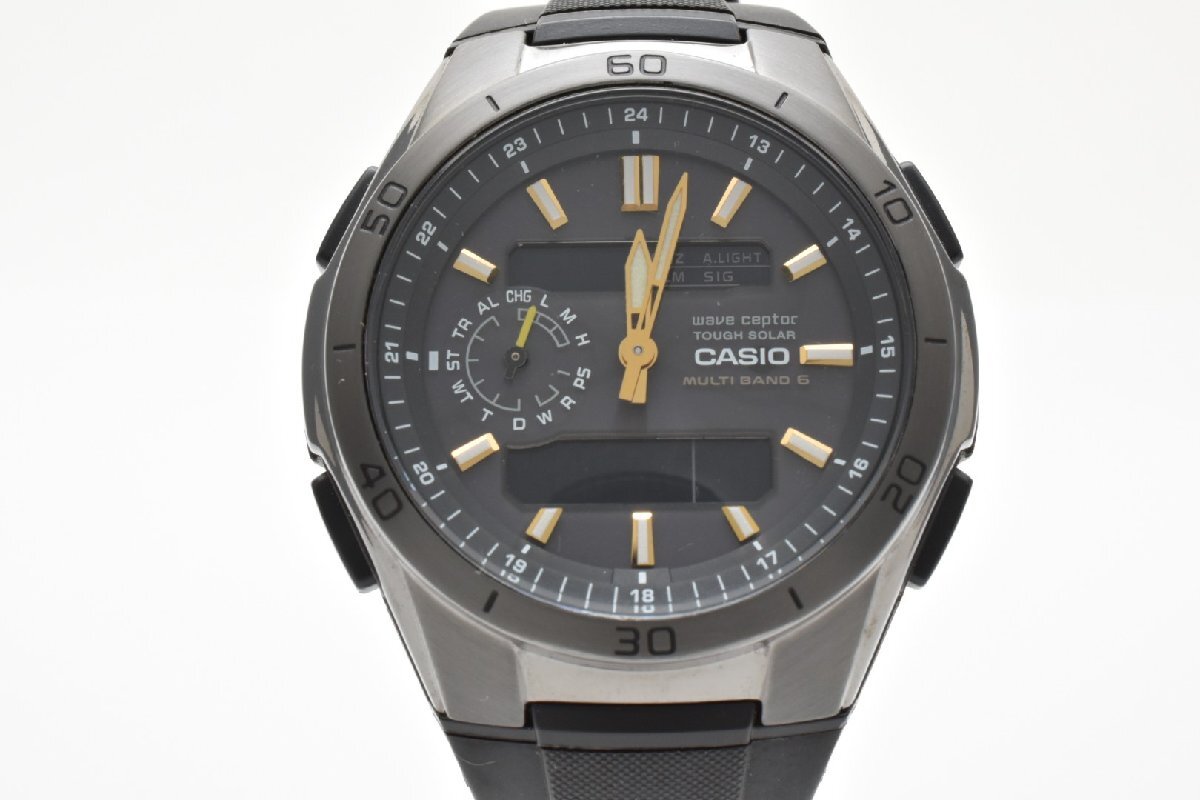 カシオ ウェーブセプター WVA-M650 アナデジ タフソーラー ブラック 電波 SOLAR メンズ 腕時計 CASIO WAVE CEPTOR