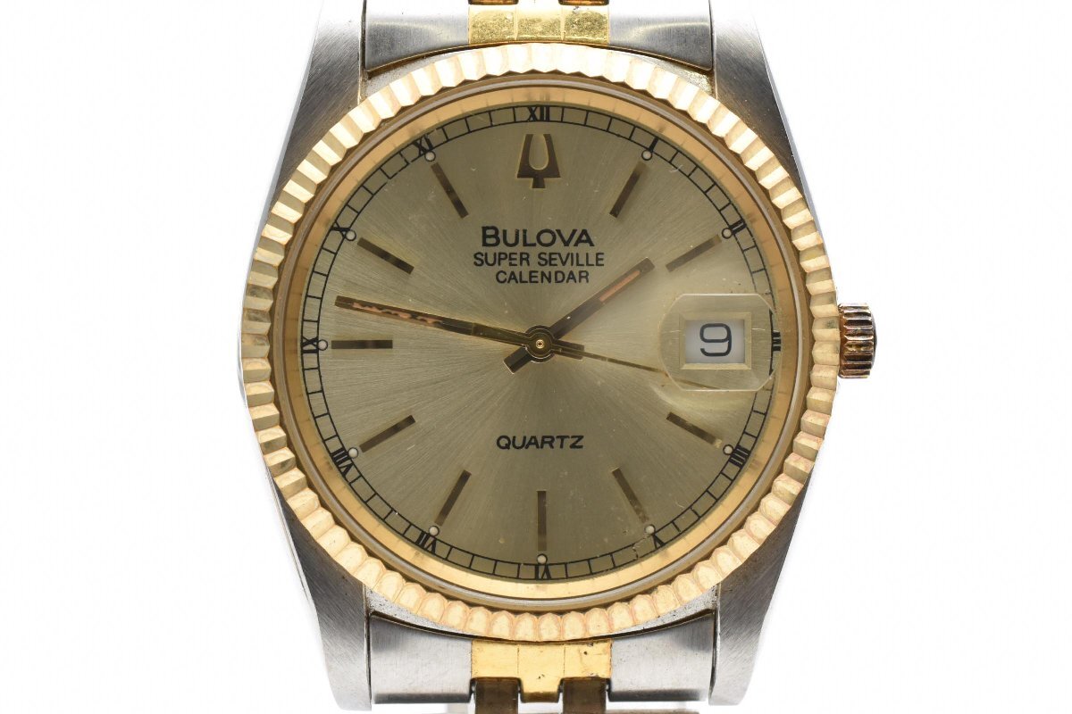 BULOVA ブローバ SUPER SEVILLE スーパーセビル 8693901 ゴールド 3針 ラウンド ステンレス 日常生活防水 Quartz 腕時計