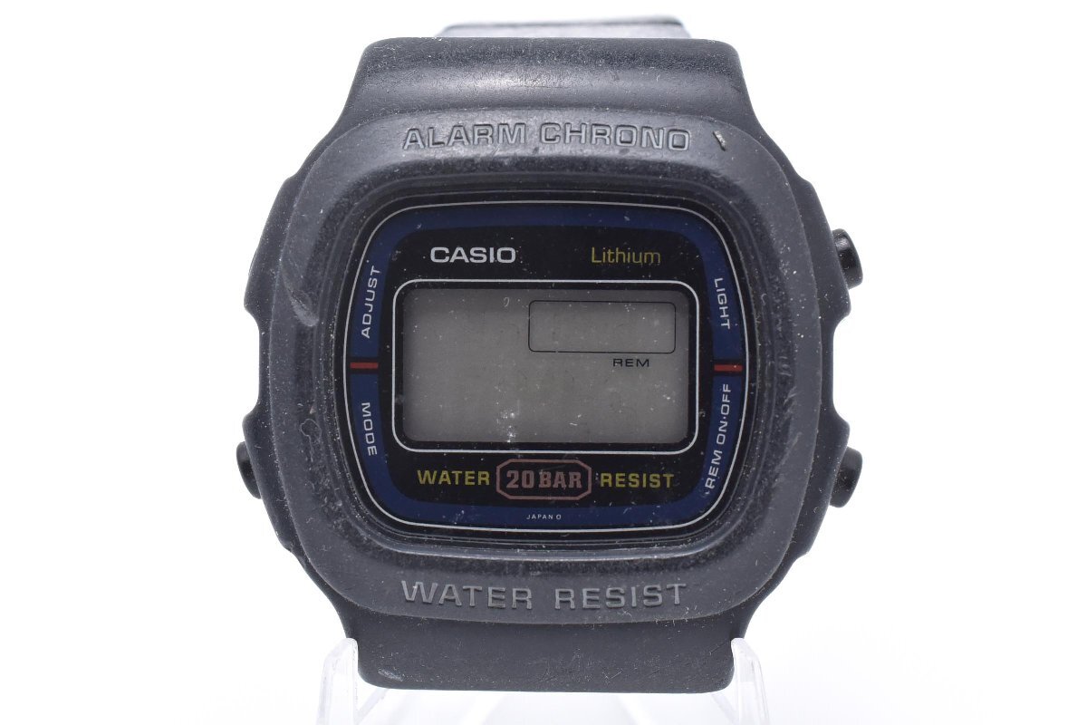 CASIO カシオ DW-310 グレー デジタル スクエア ステンレス 日常生活防水 Quartz 腕時計 デジタル ヴィンテージ