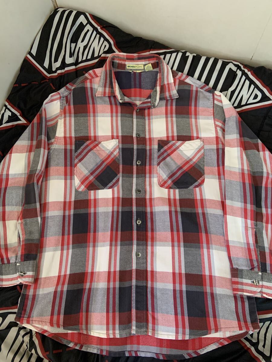 st john's bay 90s ビッグマック ネルシャツsize XL