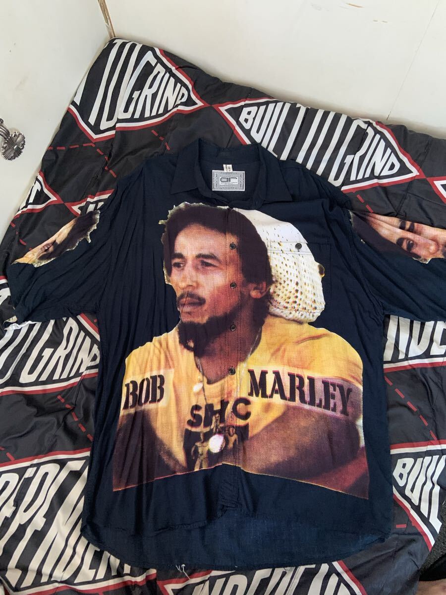bob marley レーヨンシャツ