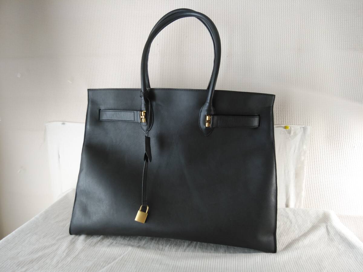 ★美品★K★ハンドバッグ大型★ブラック　ED　ROBERT　UDSON　本革軽量　綺麗です