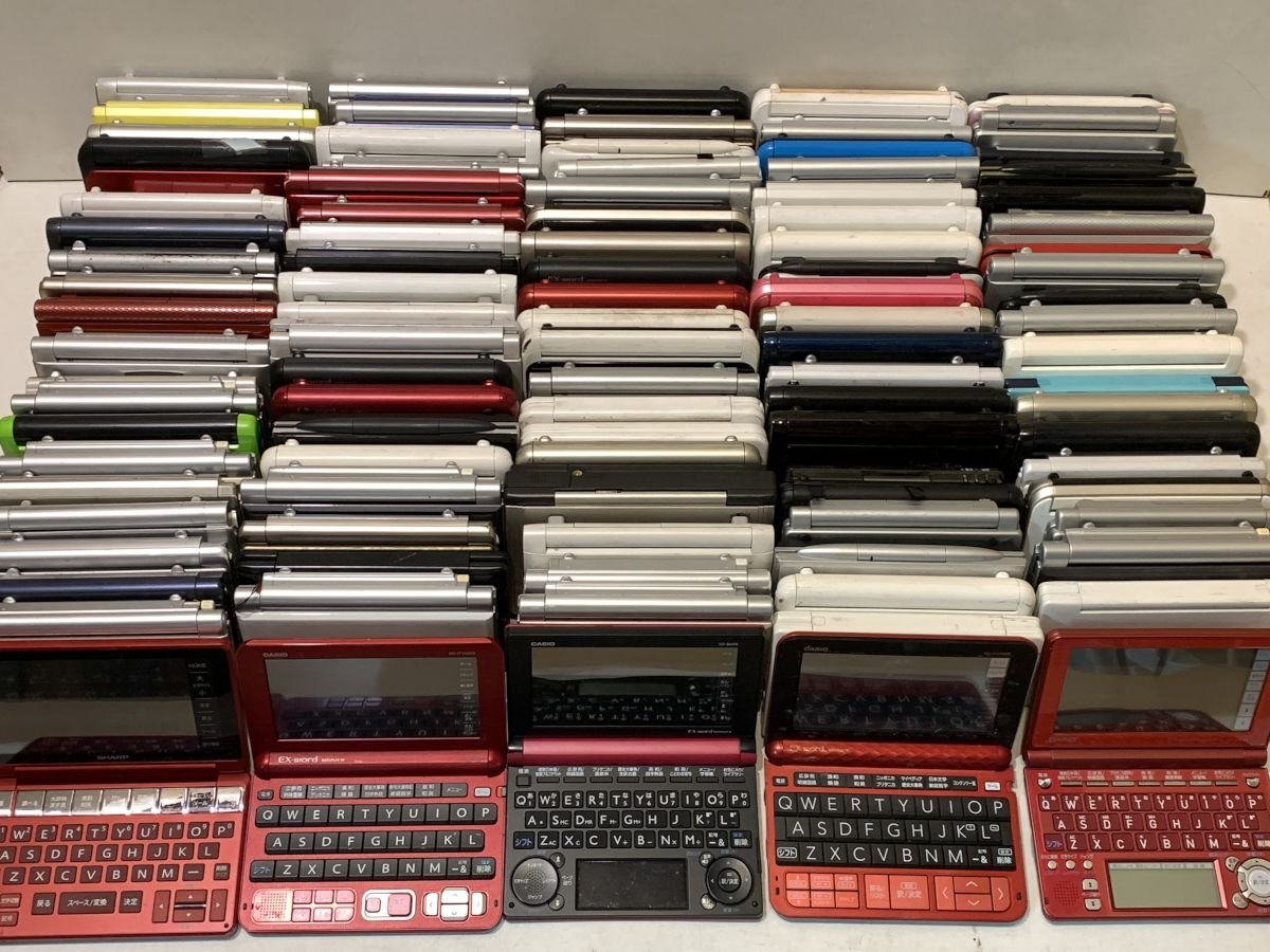 CASIO XD-JTY6030 SHRAP PW-SA1 他 電子辞書 カシオ エクスワード Brain まとめ 102点セット◆ジャンク品 [4746MP]